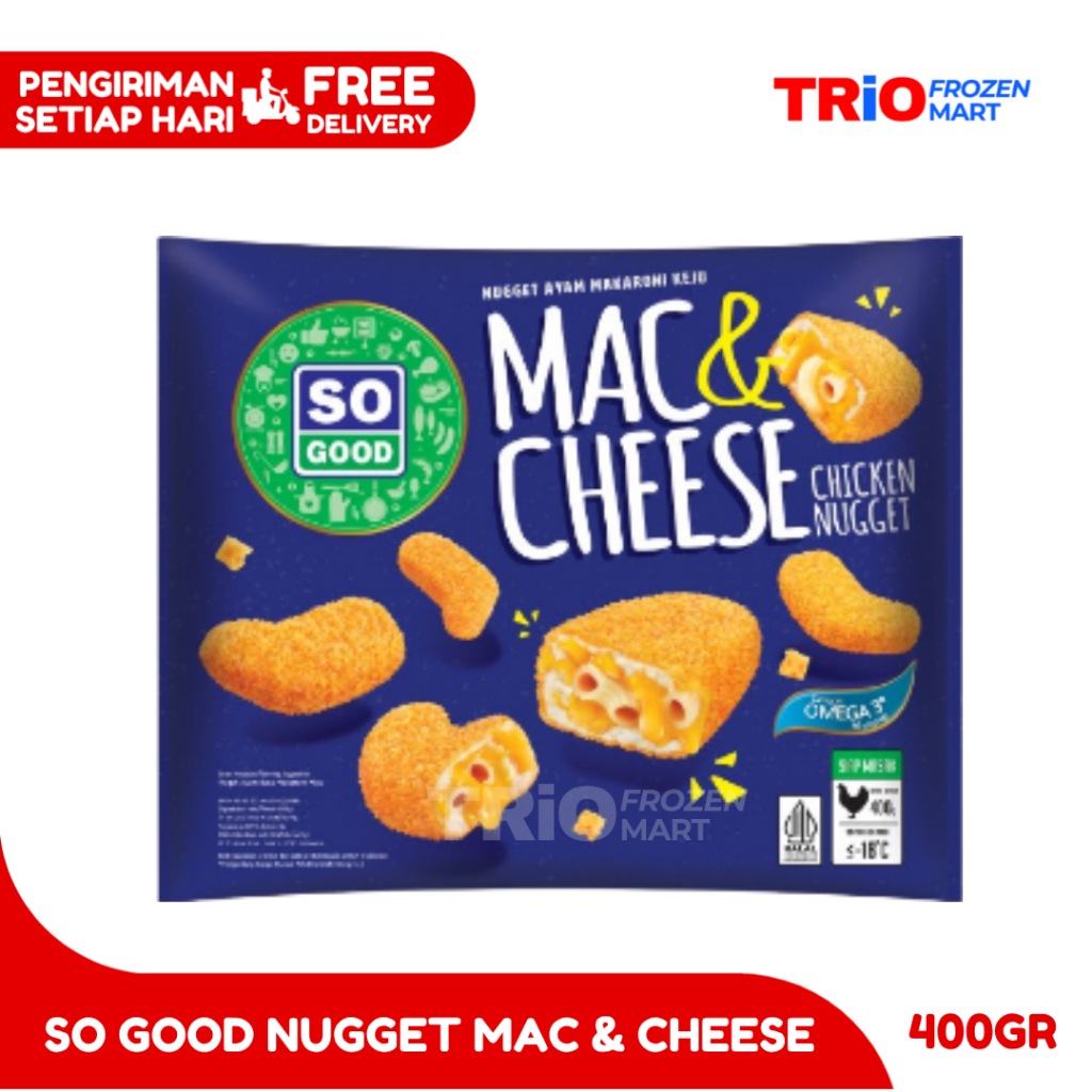 

SO GOOD MAC N CHEESE NUGGET 400GR