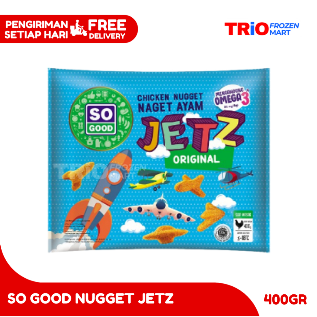 

So Good Chicken Nugget Jetz - Nugget Ayam Pesawat 400 gr