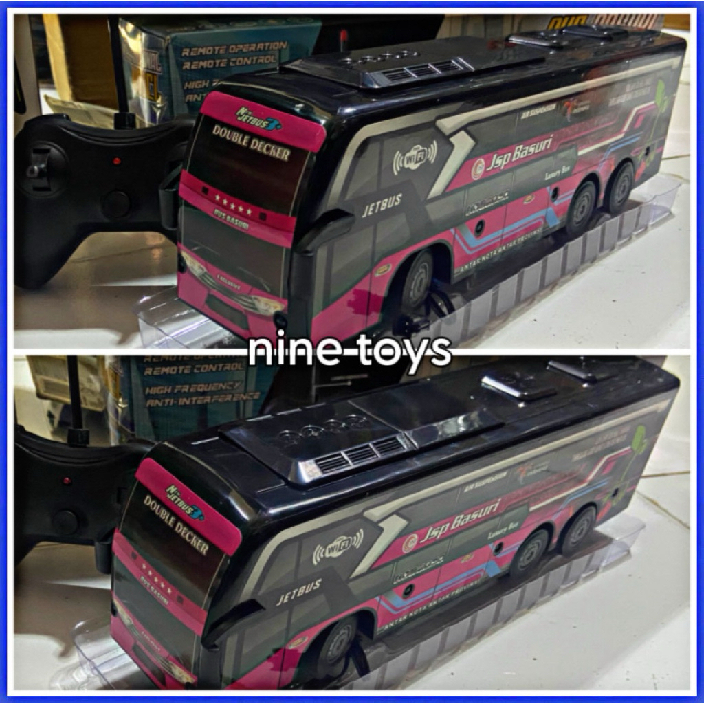 REMOTE CONTROL BUS BASURI MAINAN MOBIL RC BUS BASURI MOBIL REMOTE MAINAN ANAK BUS