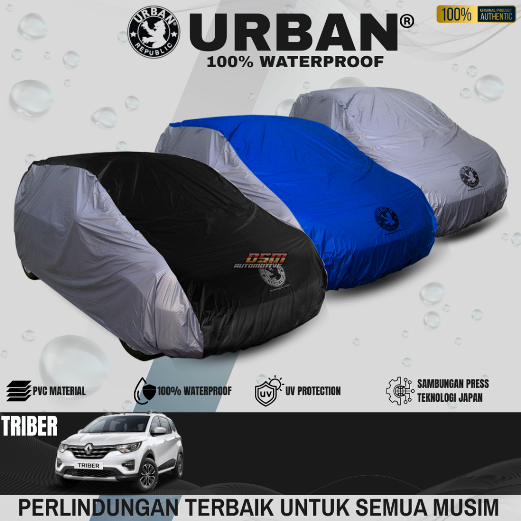 Urban / Cover Mobil Renault Triber 100% Waterproof / Aksesoris Mobil Renault Triber / DSM