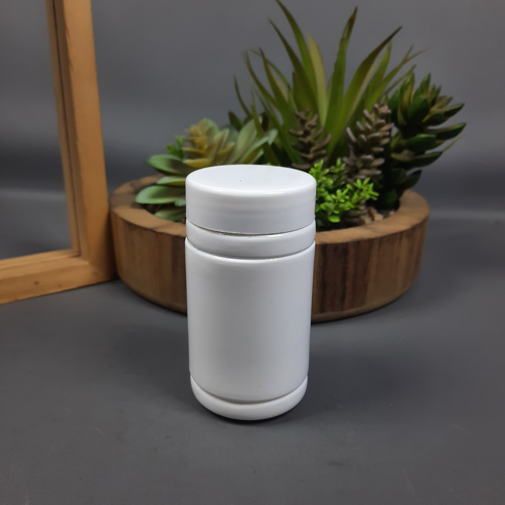 Botol Kapsul Proround 100 ML Putih / Botol Kapsul Obat 100 ML / Botol Pill 100 ML