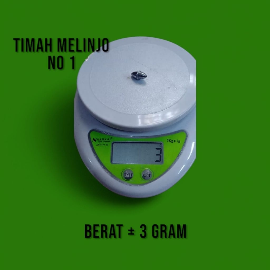 Timah tipe melinjo 1 KG pemberat pancing ikan