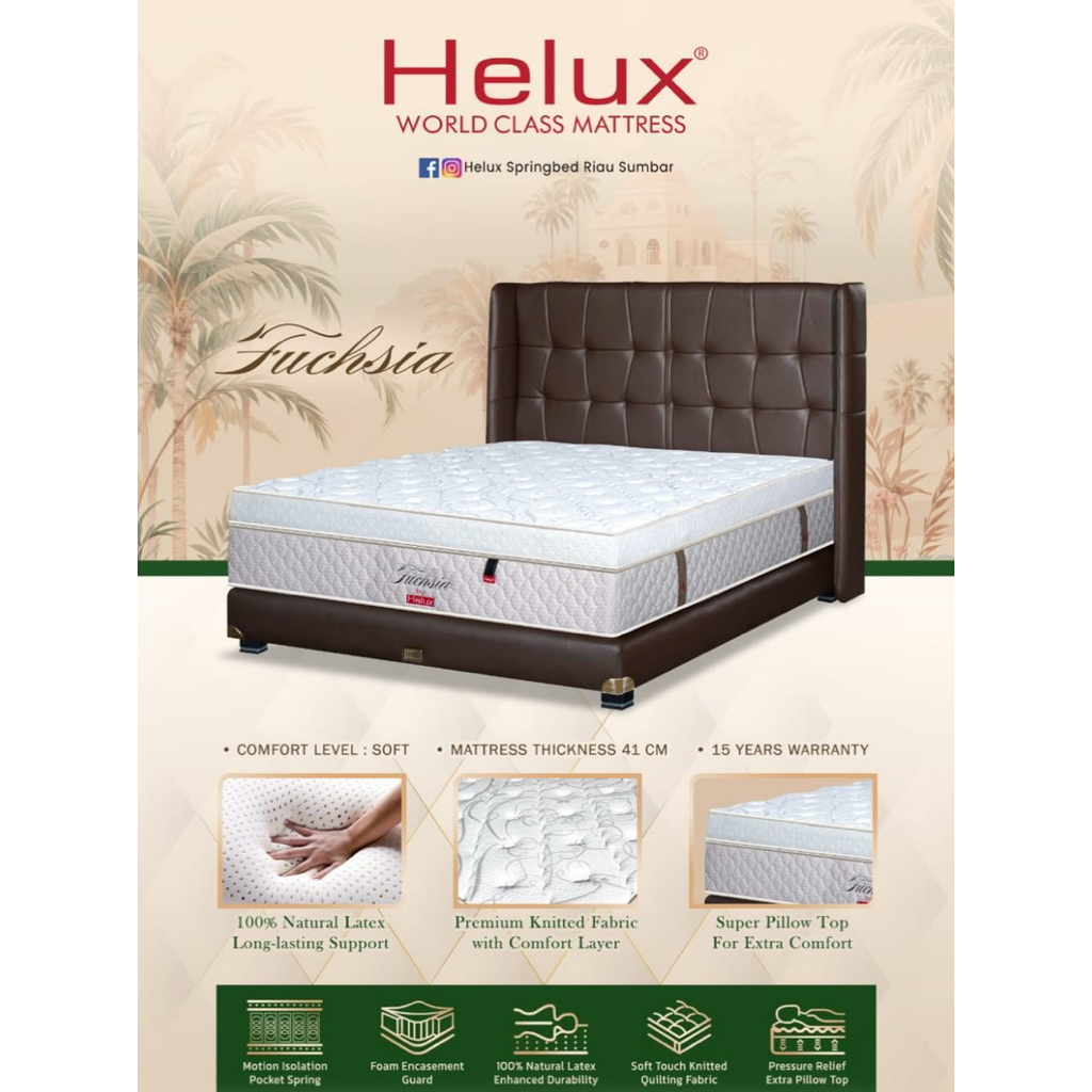 SPRINGBED HELUX FUCHSIA – Kelembutan Luar Biasa untuk Tidur Berkualitas Dunia