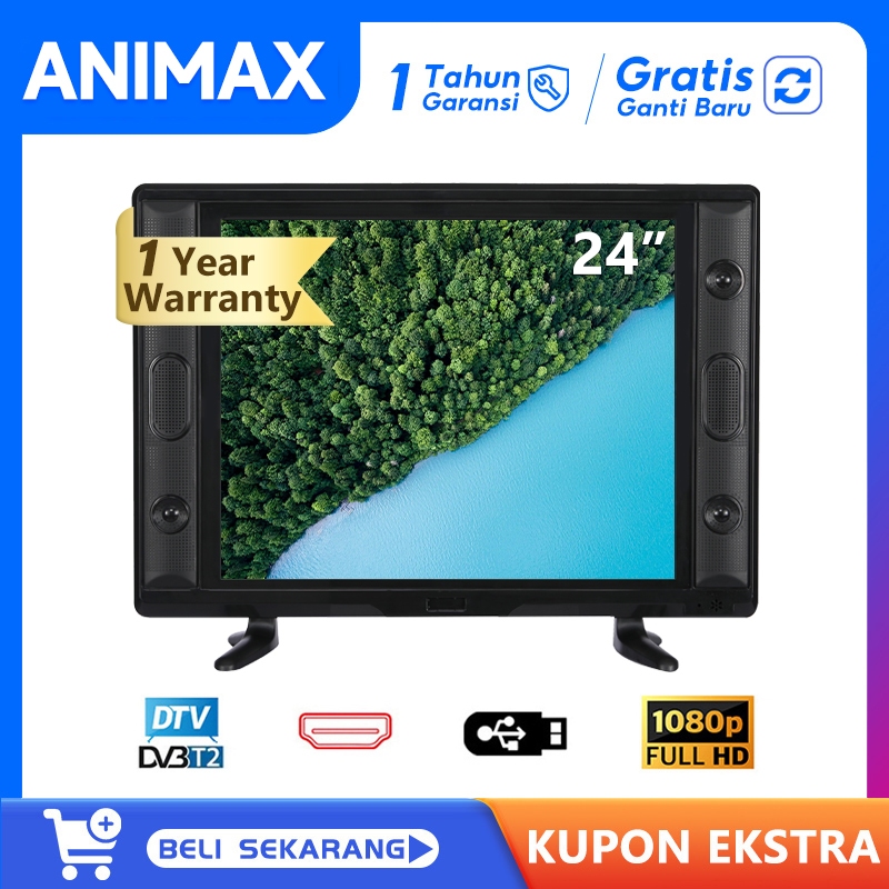 ANIMAX Digital TV Led 24 inch FHD 22/24/25 inch Televisi