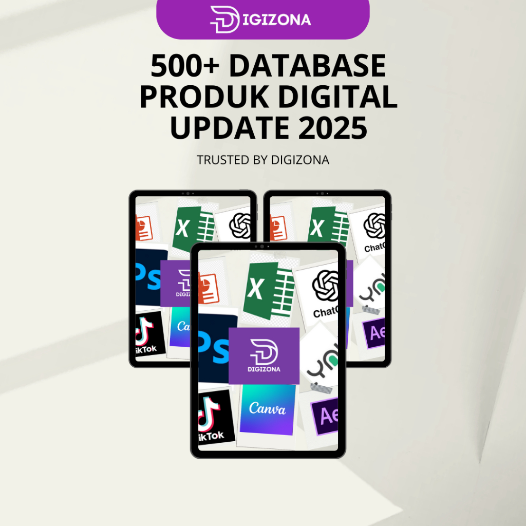 500++ DATABASE PRODUK DIGITAL UPDATE 2025 - Terlengkap & Termurah SE - INDONESIA