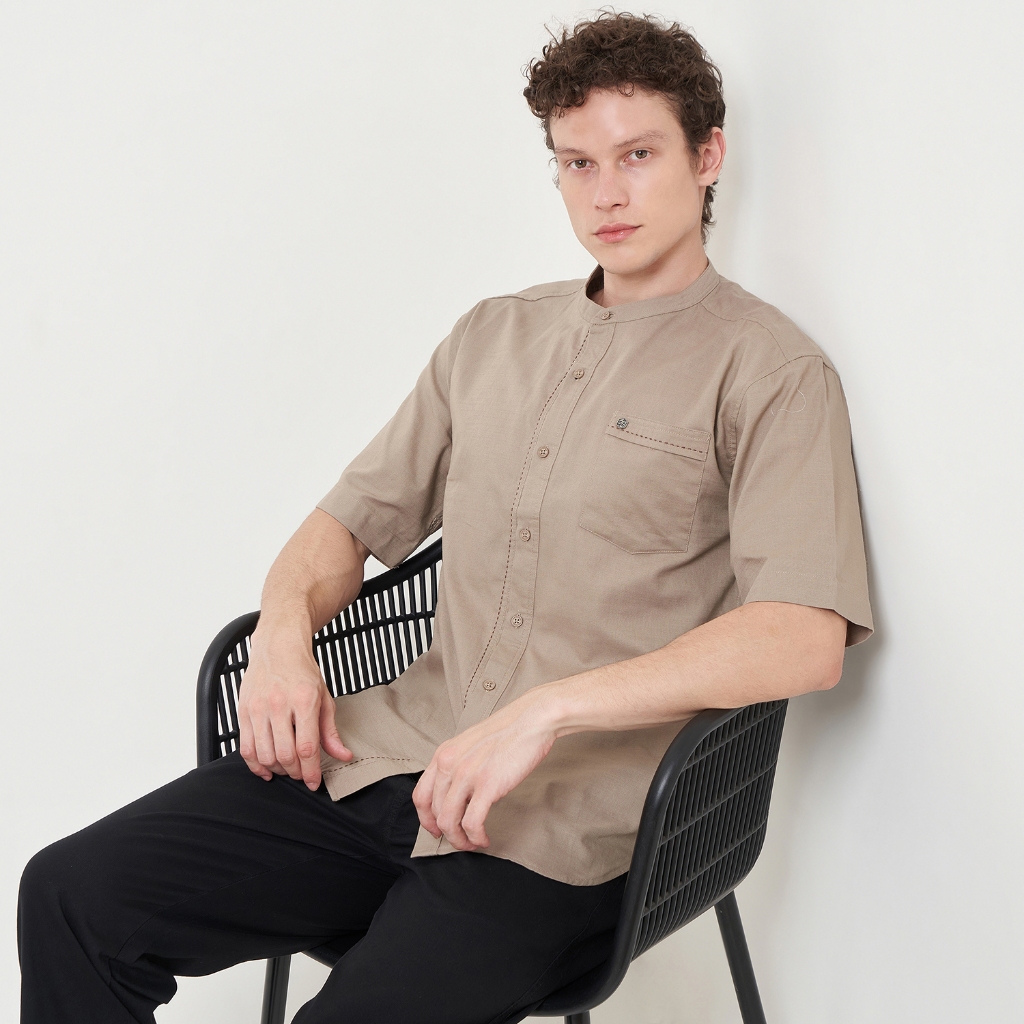 AS SAFWA Baju Kemeja Koko Kemko KM71 Pd - Wazif Lengan Pendek