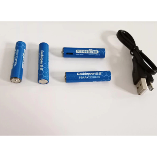 Baterai Cas Rechargeable AAA 1,5 volt Lithium Li-on