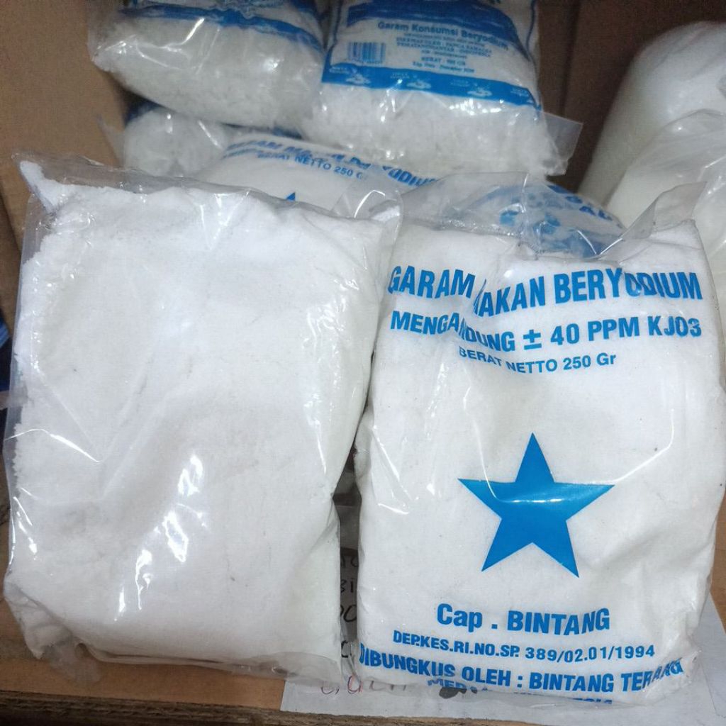 

LL - garam makan beryodium garam bintang 250 gram