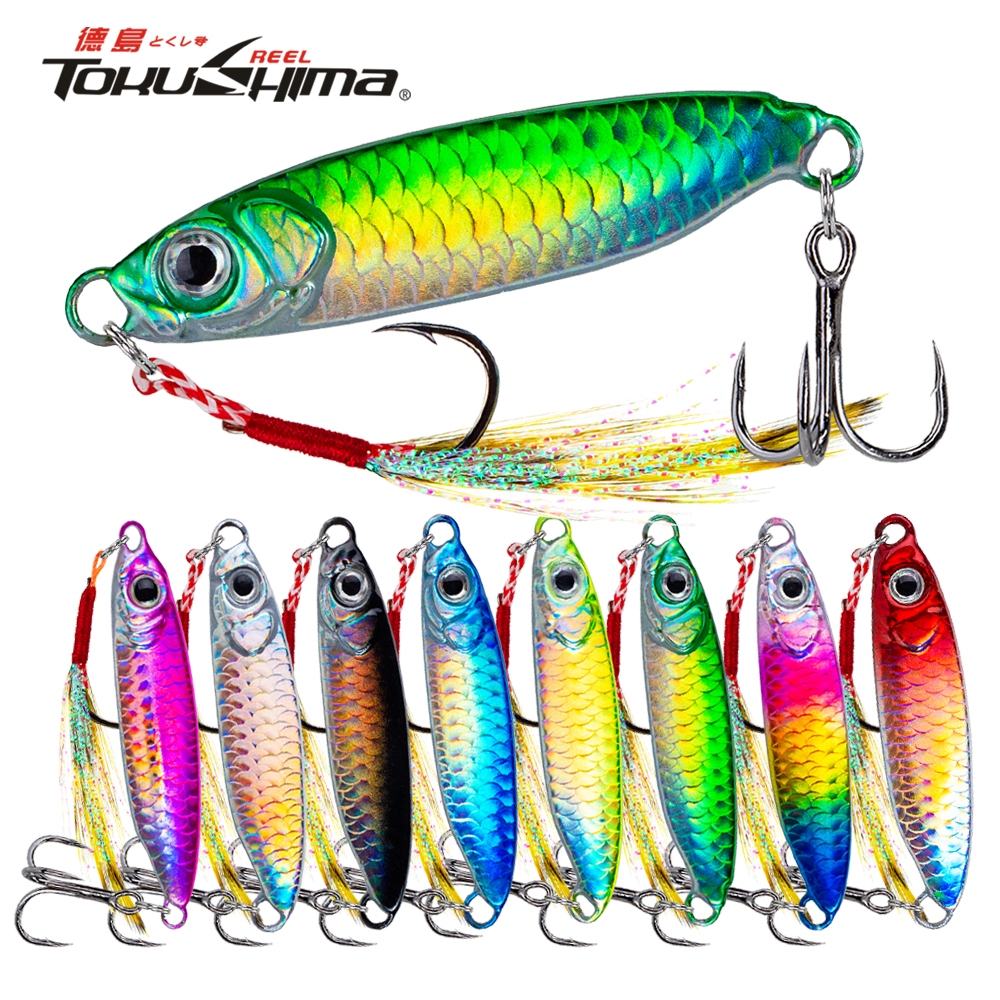 1PC Umpan Pancing Umpan Casting Jig Lure Sinking 7-30g Hard Metal Bait Buatan Lure
