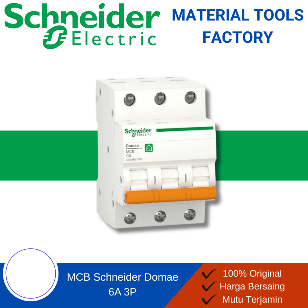 MCB - MCB Schneider - MCB 2 Phase - MCB Schneider 3 Phase Domae 6A