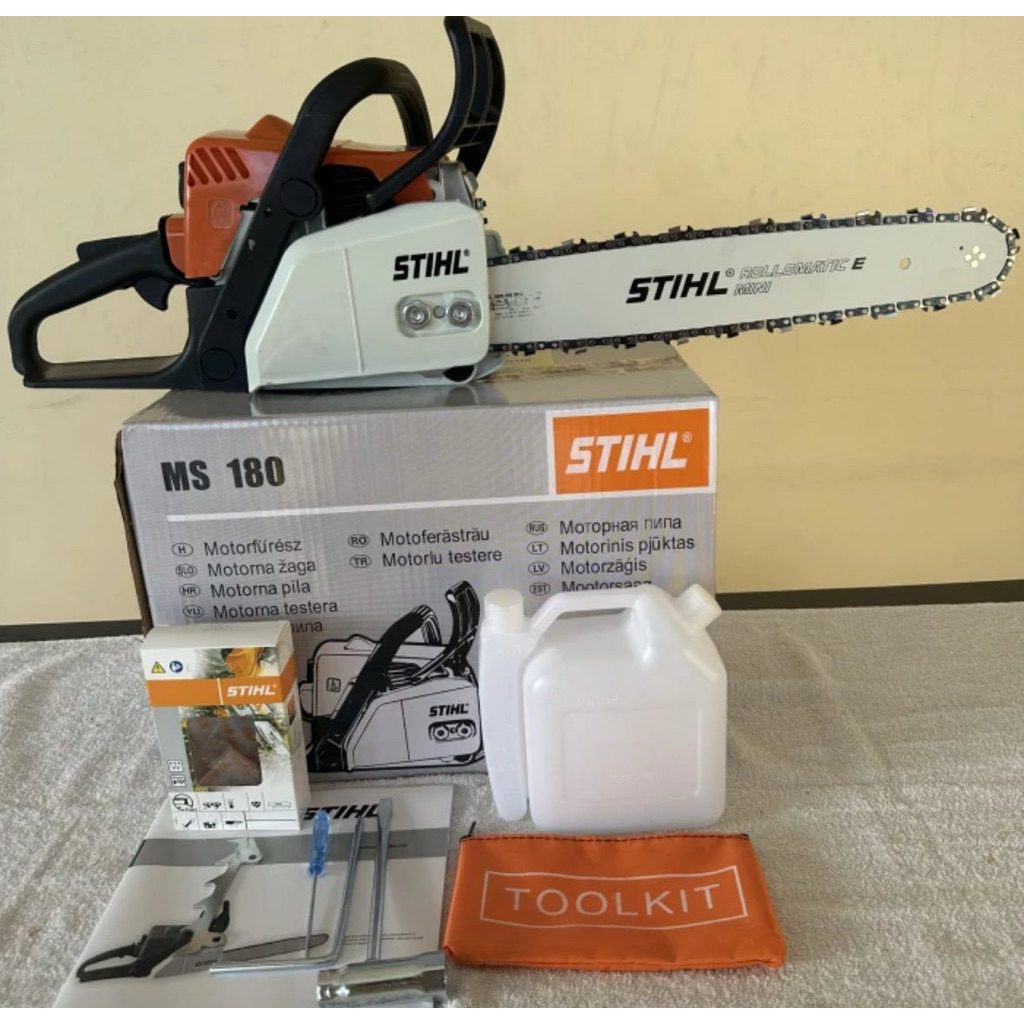 Mesin Potong Kayu Mesin Chainsaw Ori STIHL MS 170/180, Senso STIHL MS 170/180 dengan BAR 16 inch 27 