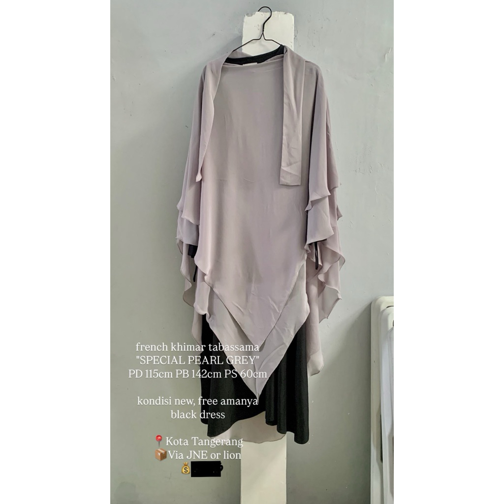 Preloved french khimar / hijab Tabassama french khimar