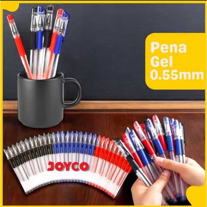 

Pulpen Standard Gel 0.55mm Pulpen tinta cair Alat Tulis Sekolah Kantor Pen Warna Warni Pena Ujung Lancip ATK Isi 20PCS