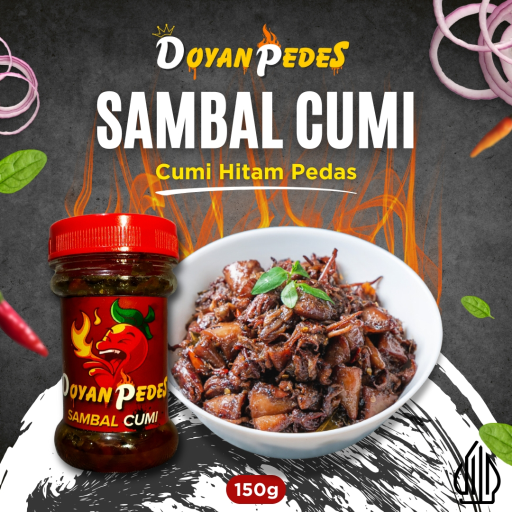 

SAMBAL CUMI Doyan Pedes / Sambal Instan / Sambal Pedas / Cumi Hitam Pedas