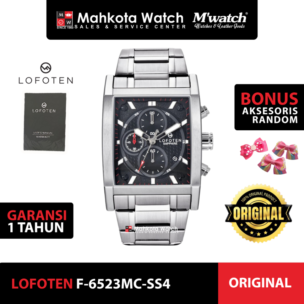 JAM TANGAN PRIA Lofoten F-6523MC-SS4 ORIGINAL