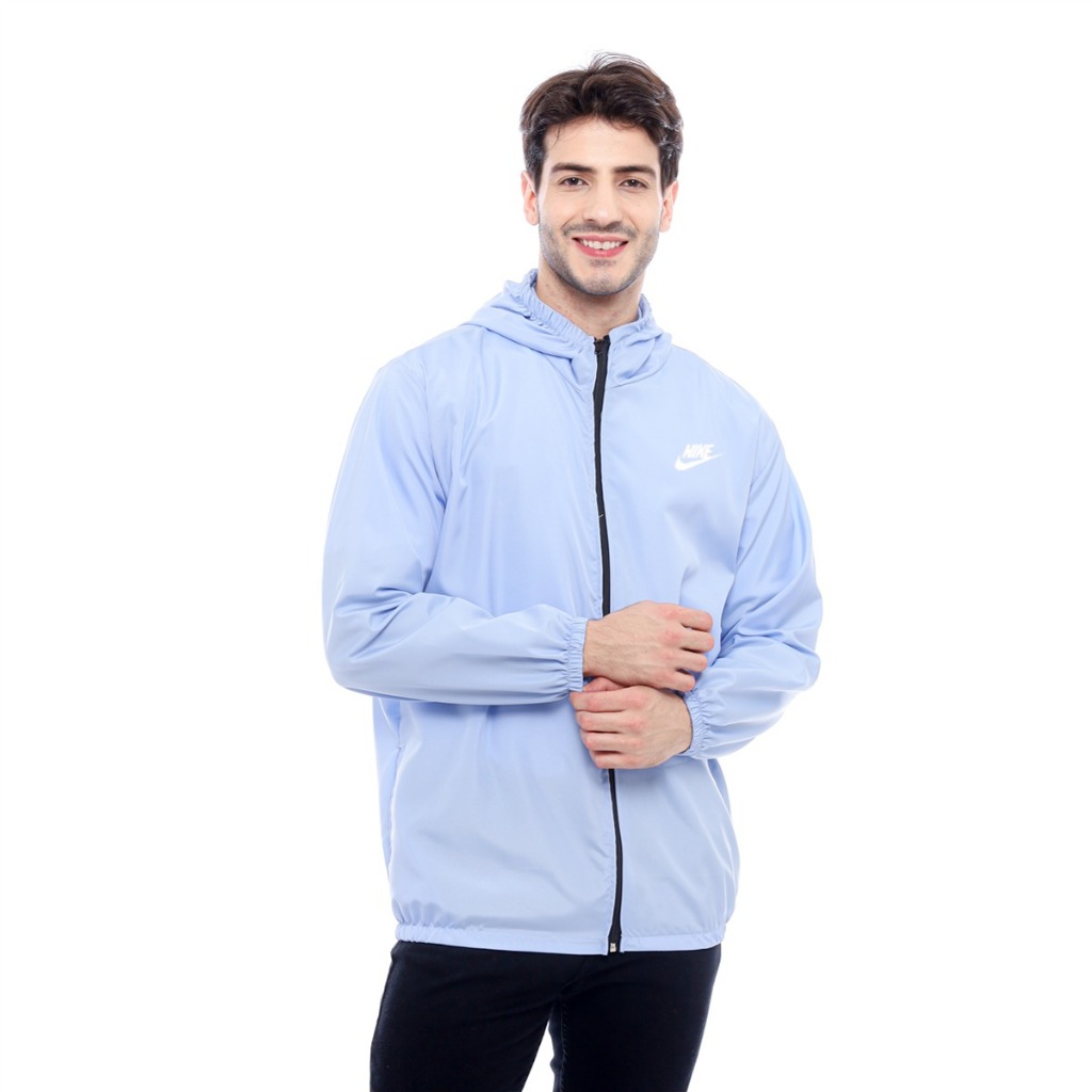 Jaket Olahraga Pria - Wanita Jaket Parasut Add Nk Skyblue Lengan Panjang Hijab Sport Untuk Yoga/Fitn
