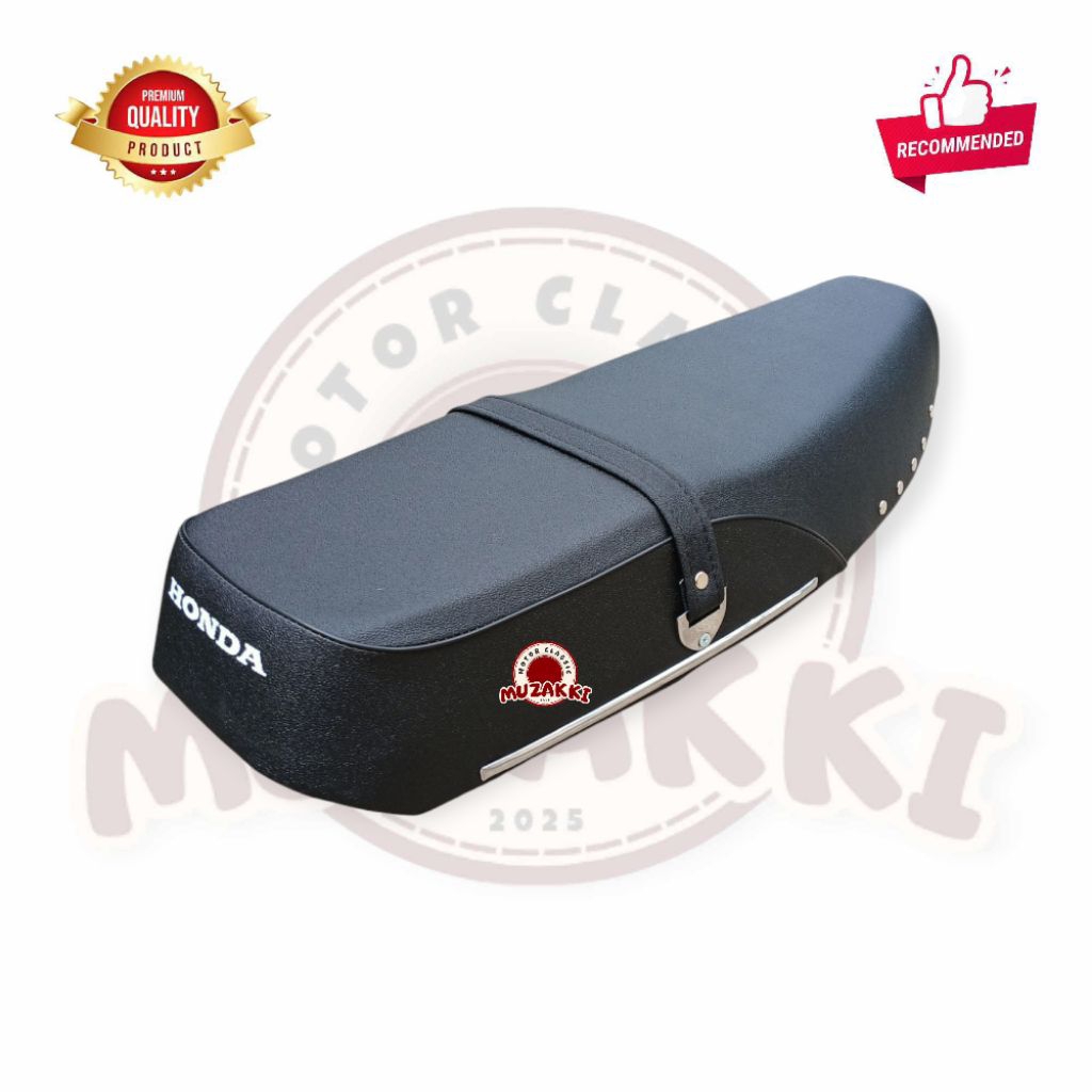 Jok Motor Astrea Grand Legenda impresa Sabit Model Kulit Amplas Variasi lis benik