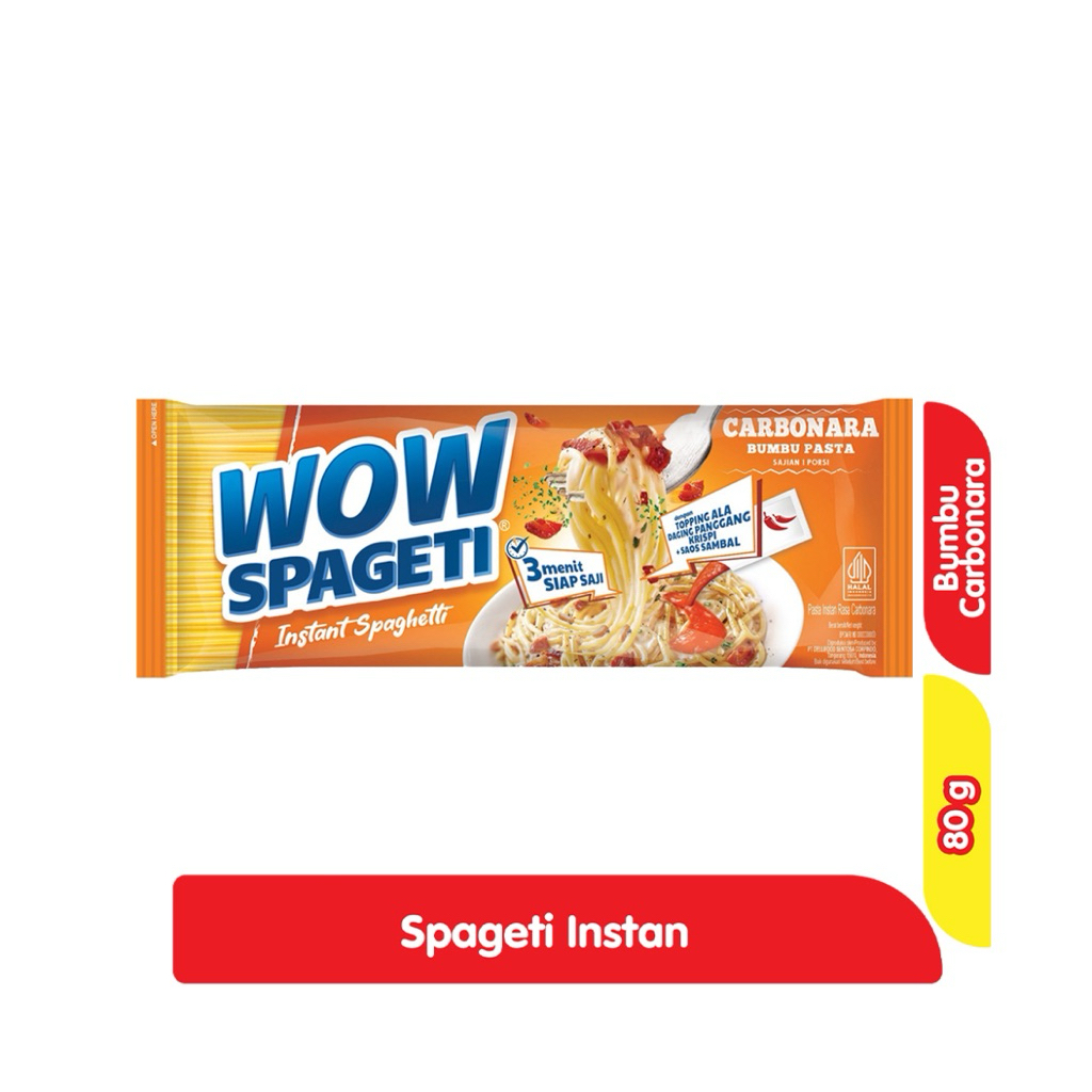 

{ PROMO READY } wow spageti instan carbonara 76g