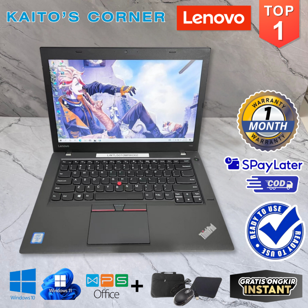 [Bekas] Laptop Lenovo Thinkpad T460/T460S Core i5/i7 - Layar 14" SECOND BERKUALITAS GARANSI ORIGINAL