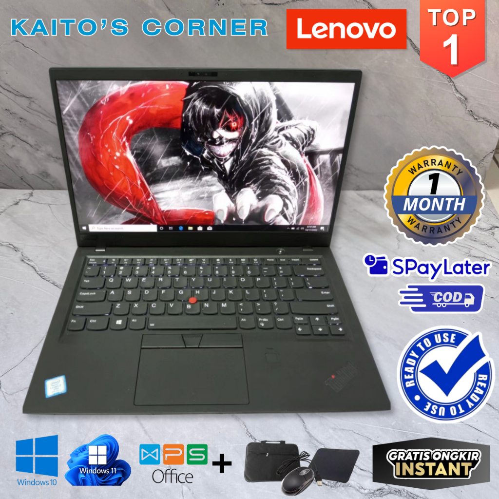 [Bekas] Laptop Lenovo ThinkPad X1 Carbon 6TH 7TH Gen 6/7 i5/i7 Gen 8 - 14" FHD Tipis Ringan Murah Be