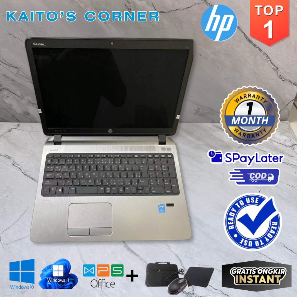 [Bekas] Laptop HP ProBook 430 / 440 / 450 G1 G2 G3 G5 Core i5/i7 - Slim Tipis Bekas Original Garansi