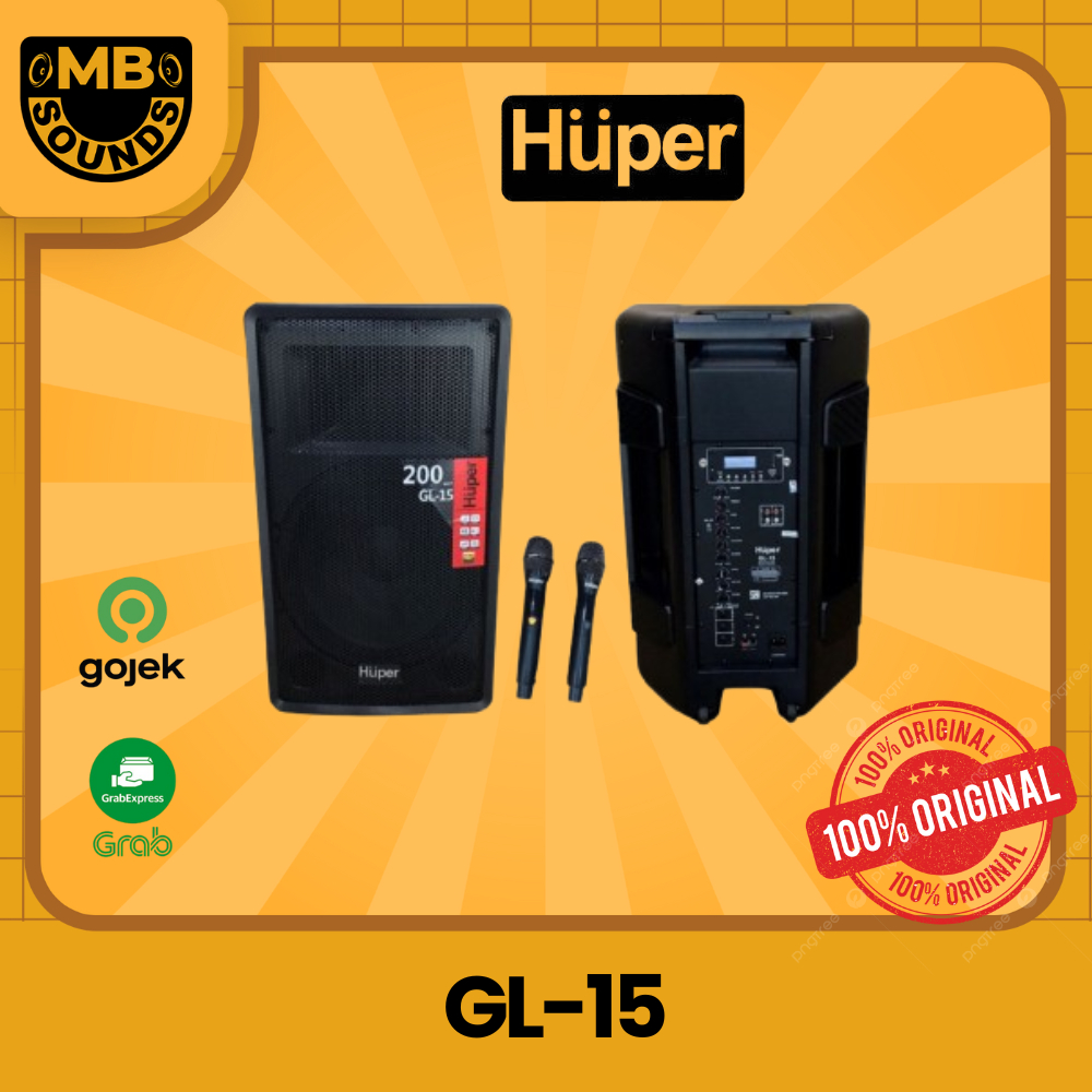 HUPER GL15 / GL 15 / GL-15 Portable Speaker 15" 15 INCH ORIGINAL