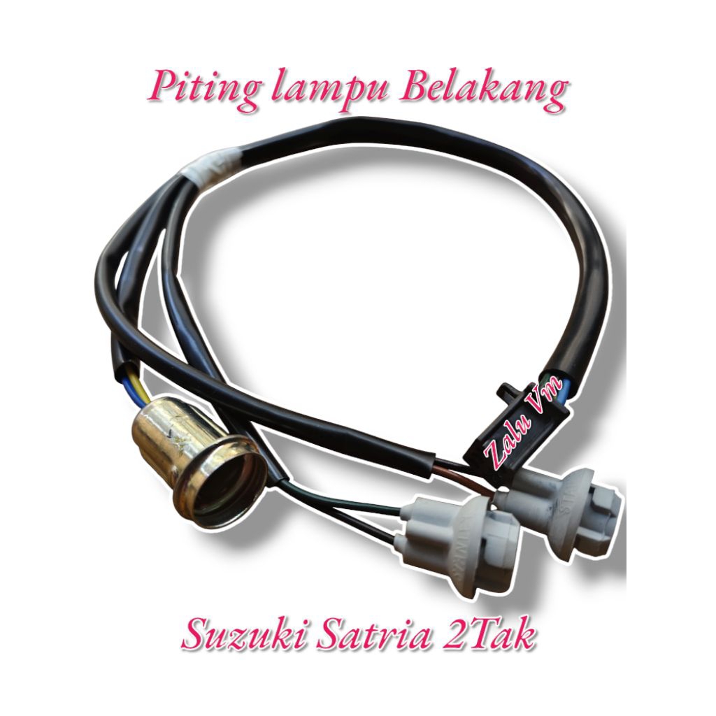 KABEL FITTING PITING LAMPU BELAKANG SUZUKI SATRIA 2 TAK HIU LUMBA
