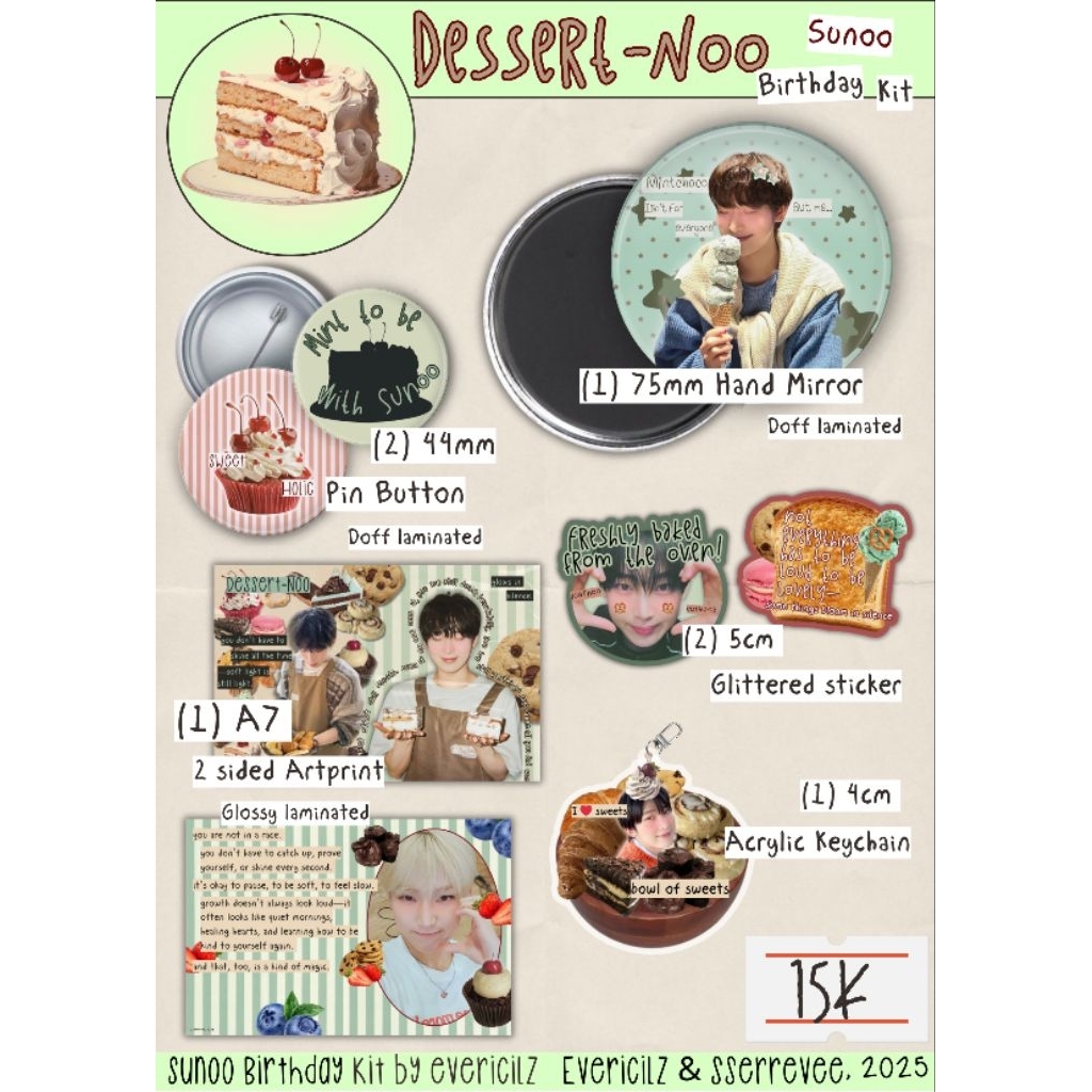 [BOOKED] DESSERT—NOO: Sunoo's Birthday Kit