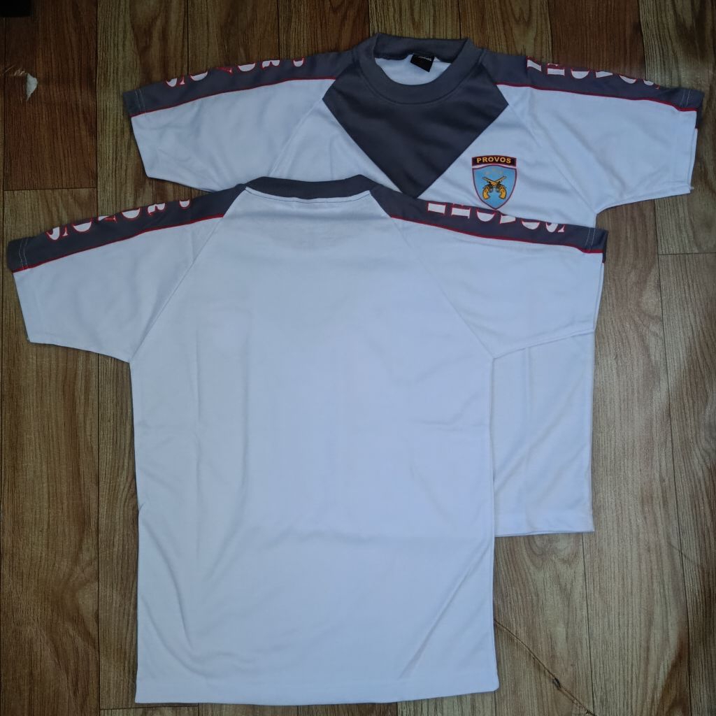 Kaos Putih Provos Kombinasi / Kaos Provos Polri / Kaos Provos
