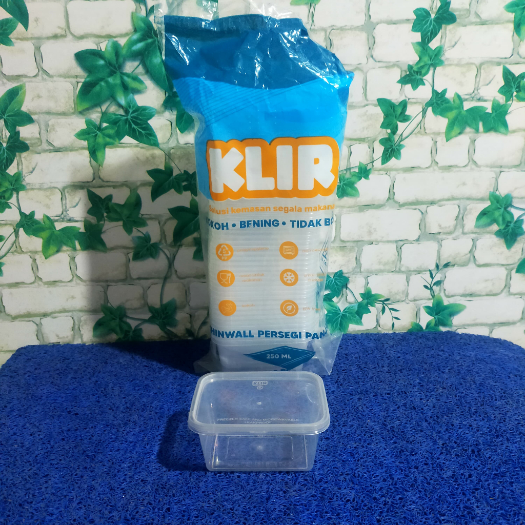 Seal pack SEGI 250ml bening / thinwall / kotak makanan / kotak penyimpanan / container kontainer mak