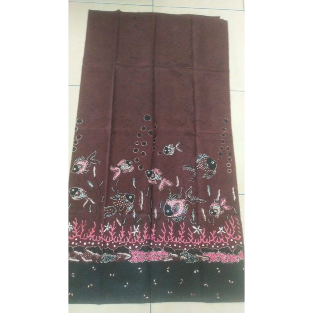 [BATIK ANTO DJAMIL] KAIN BATIK SEMI TULIS MOTIF BANYUMASAN PURWOKERTO SOKARAJA MOTIF IKAN