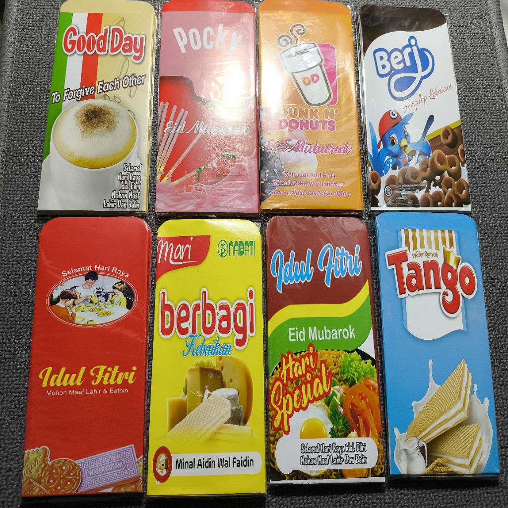 

Amplop Lebaran Jumbo Snak (7x15) tanpa dilipat isi 10