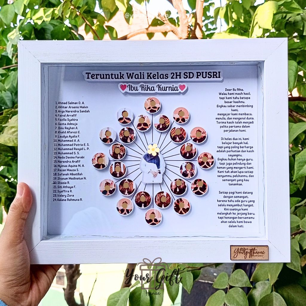 3D PopUp Frame A4 | Bingkai 3D Perpisahan Kenang-kenangan Guru / Siswa / Karyawan