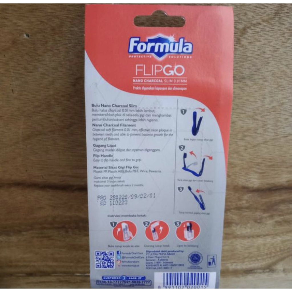 sikat gigi formula FLIPGO gratis pasta gigi formula charcoal