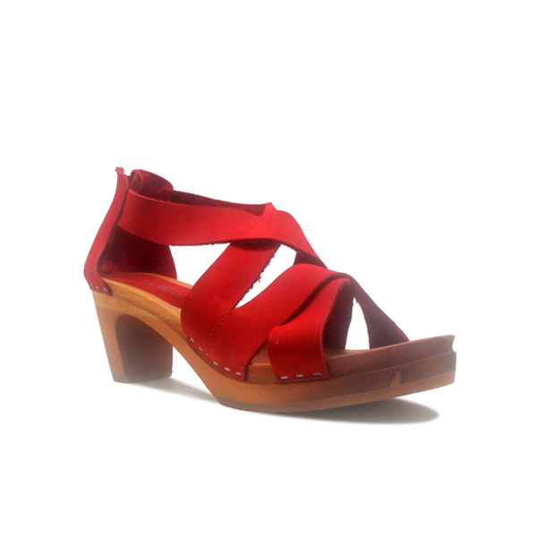 Natana Shoes (CLOGS) Bilbina (Non Insole) Red 7cm