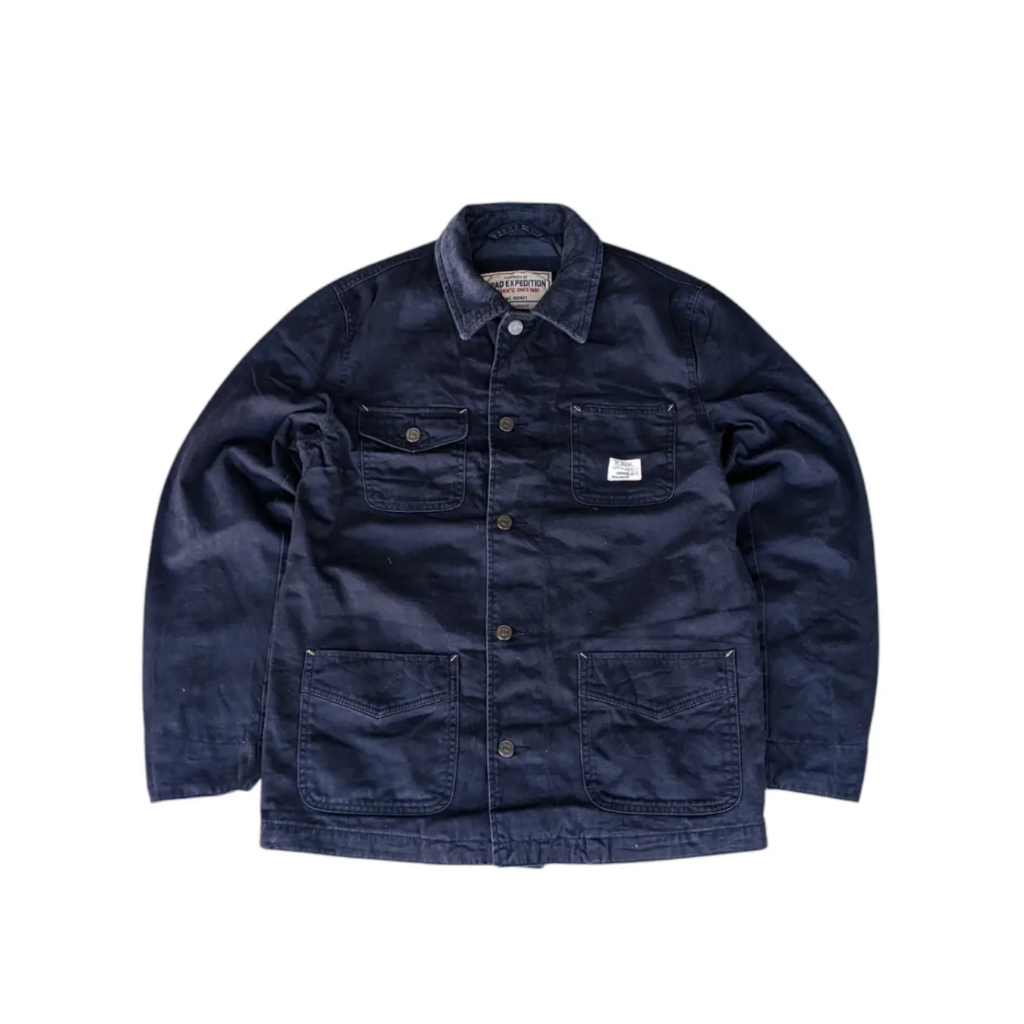 SPAO EXPEDITION - Jaket Chore Denim Jaket Jeans Pria Navy Size M