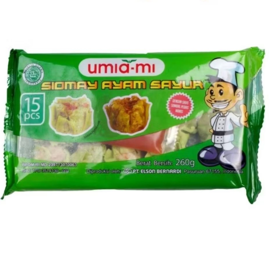 

UMIAMI Siomay Vegie Isi 15 Shiumay Ikan Ayam Sayur Halal Enak 260gr Bernardi