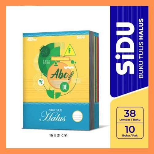 

SIDU Buku Tulis Halus Kasar Isi 38 Lembar (Per Pcs)