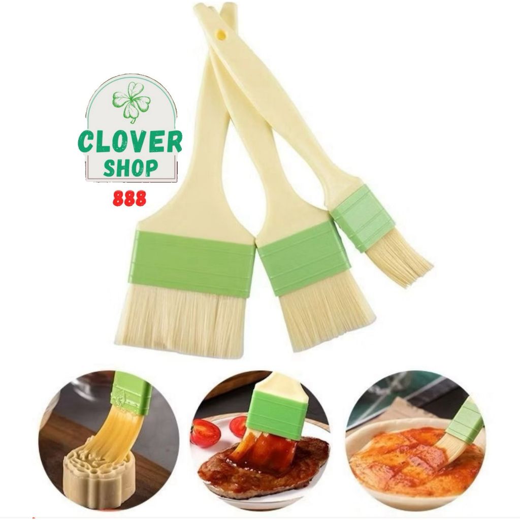 Kuas Bulu / Kuas Mentega / Kuas Kue / Kuas Kue Bulu Halus / Kuas Pastry / Kuas Barbeque Tahan Panas 