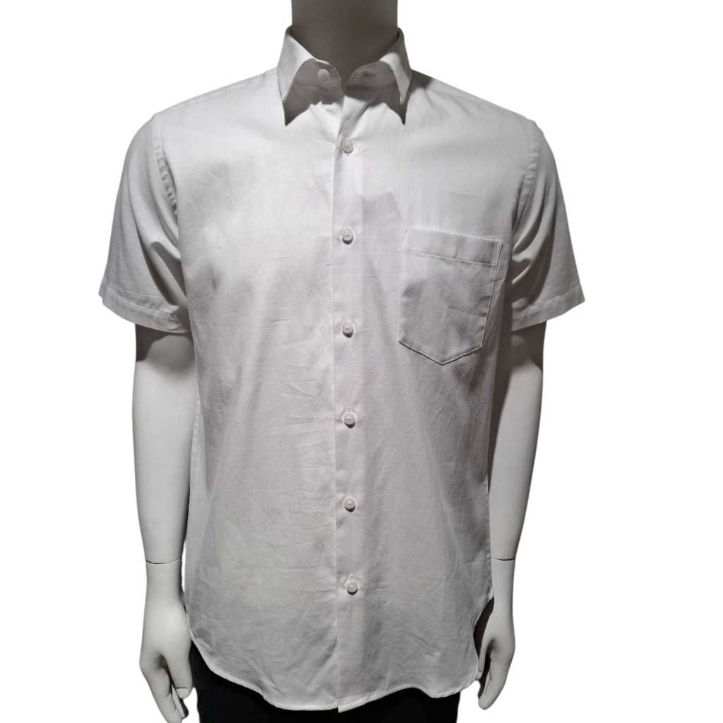 GQ 16244030/01 KEMEJA PUTIH POLOS LENGAN PENDEK