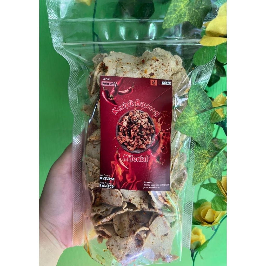 

Keripik Basreng Milenial (150gr) 2bks