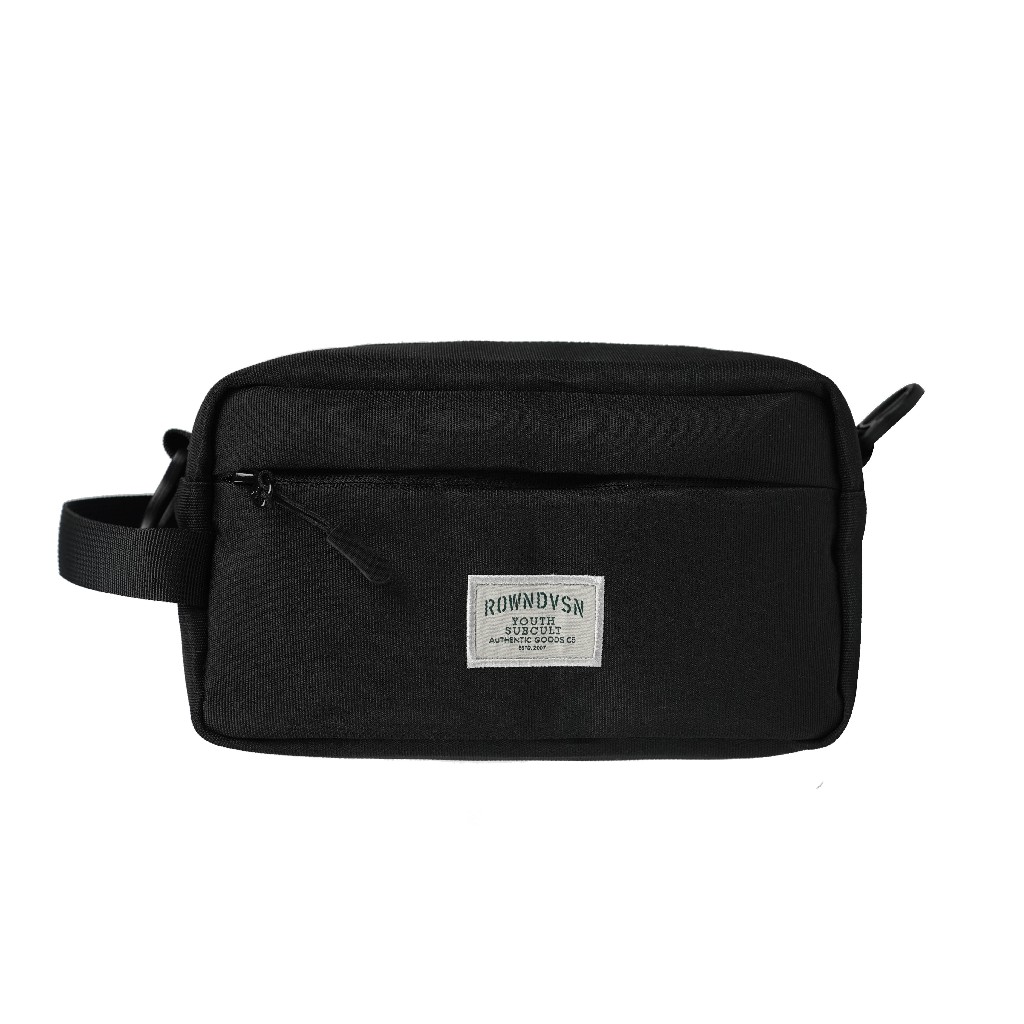 Rown Division Shop Sling Bag Hand Bag Black - Rowndvsn Tas Selempang Slingbag Hitam Bersecker Black