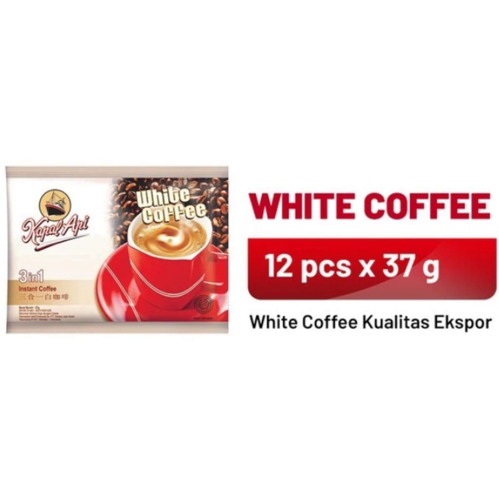 

Kapal Api White Coffee 1 Pack Isi 12 Sachet
