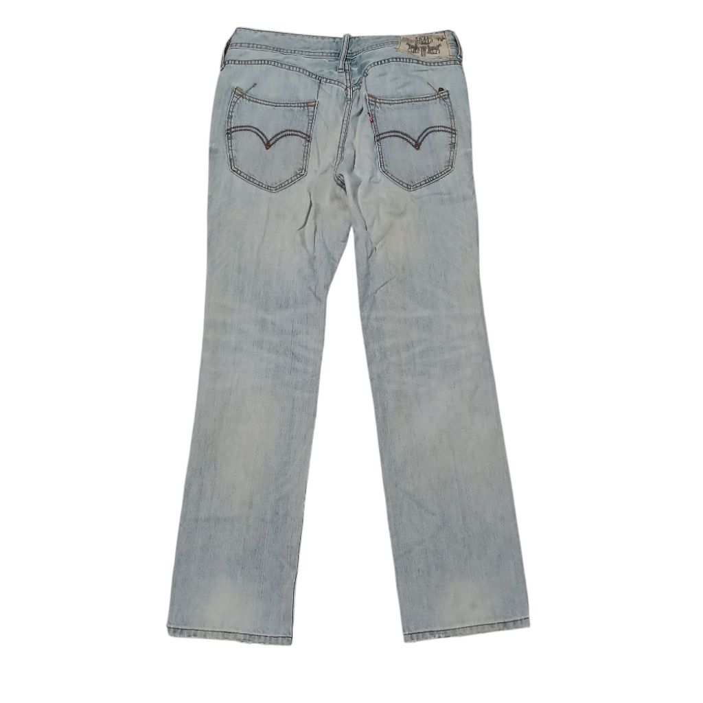 celana jeans Cooper handicraft button fly light washed second