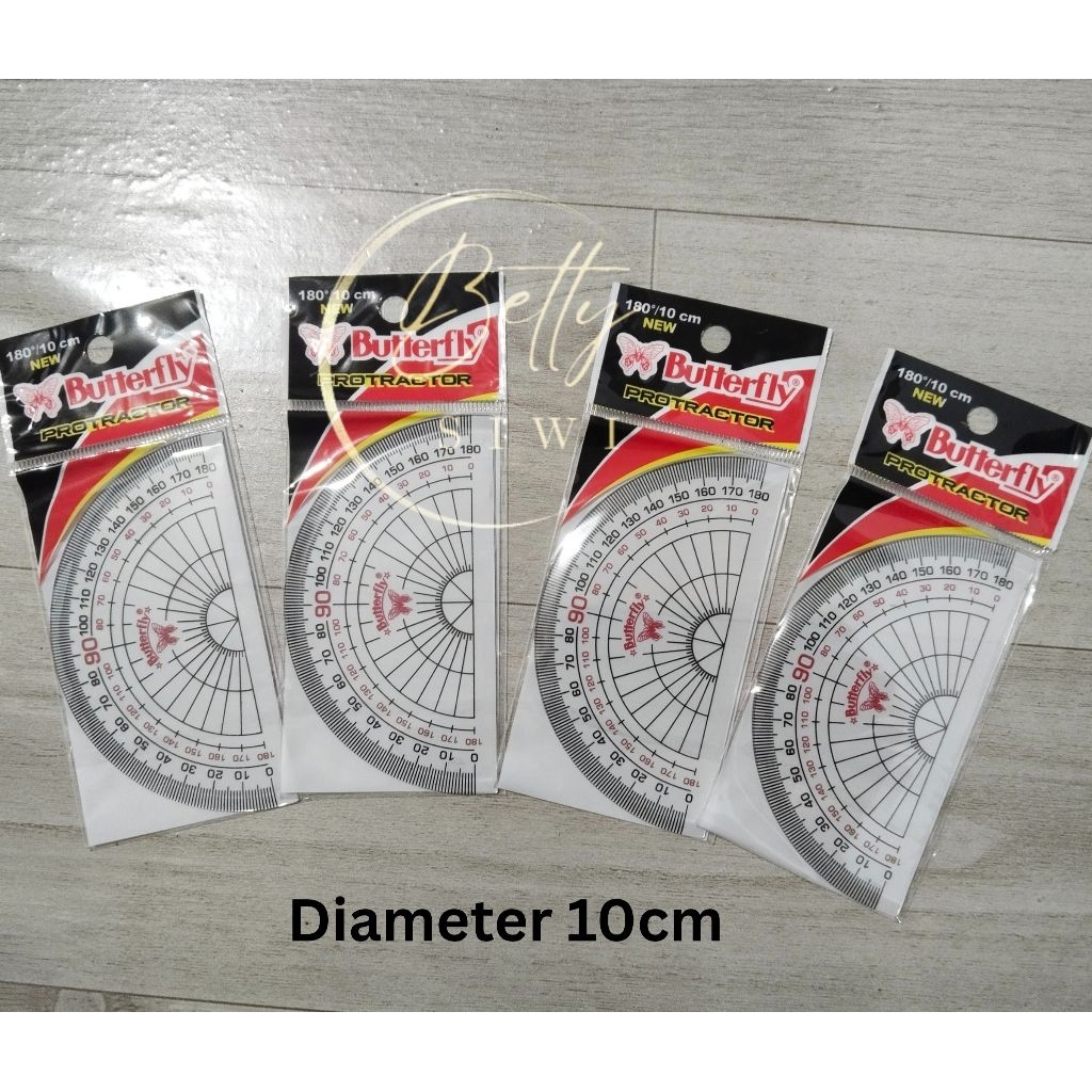 

[ECERAN] Penggaris Busur/Protractor Butterfly