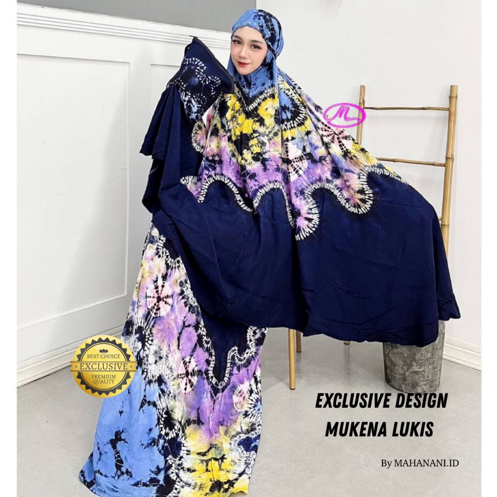 ORIGINAL MUKENA LUKIS ⭐ STAR ⭐ GROSIR MUKENA HANDMADE santung Premium | MUKENA Sasirangan by MAHANAN