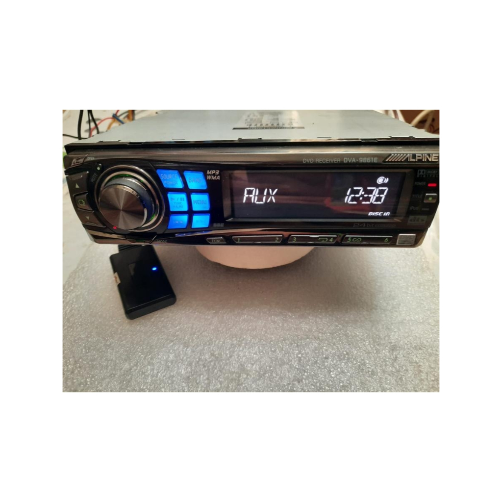 Head Unit Single Din ALPINE DVA-9861E + Bluetooth not Mcintosh Pioneer Denon Clarion Sony Denon