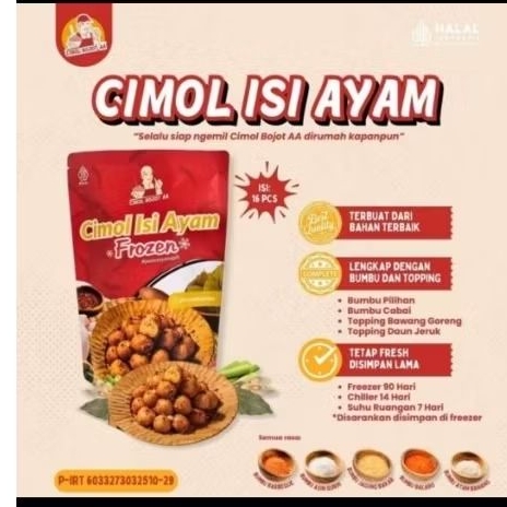 

Cimol Bojot AA isi Ayam jkt