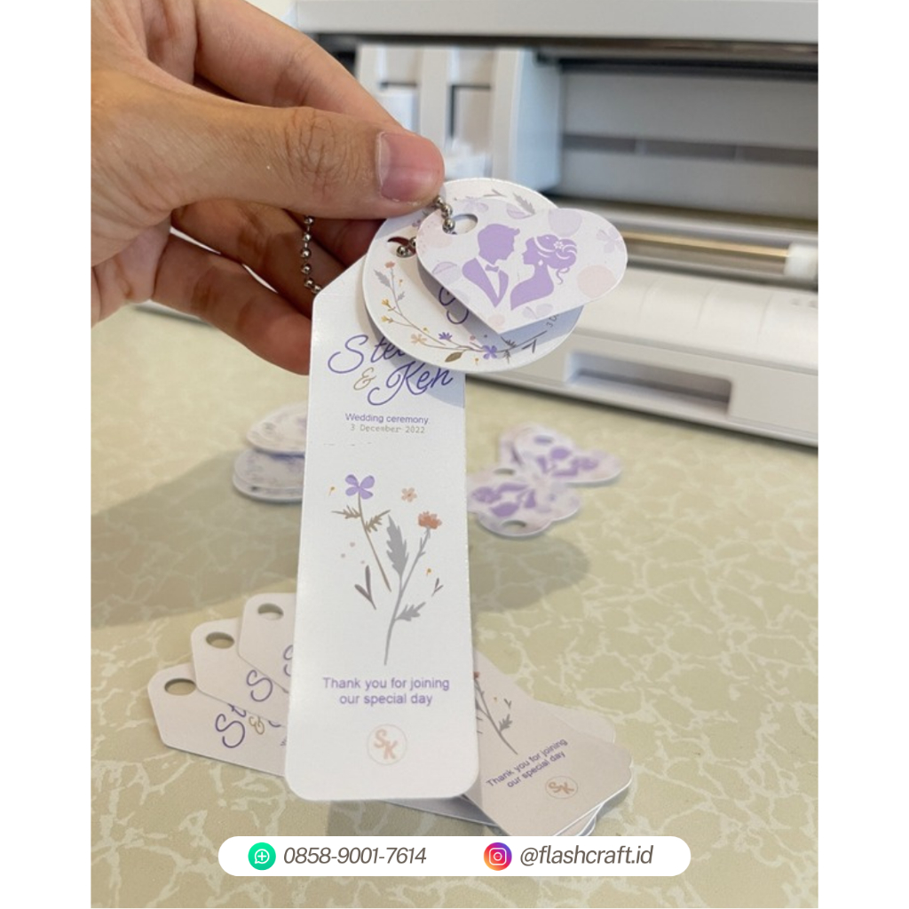 

Hangtag 3in1 Souvenir Pernikahan - Design Custom