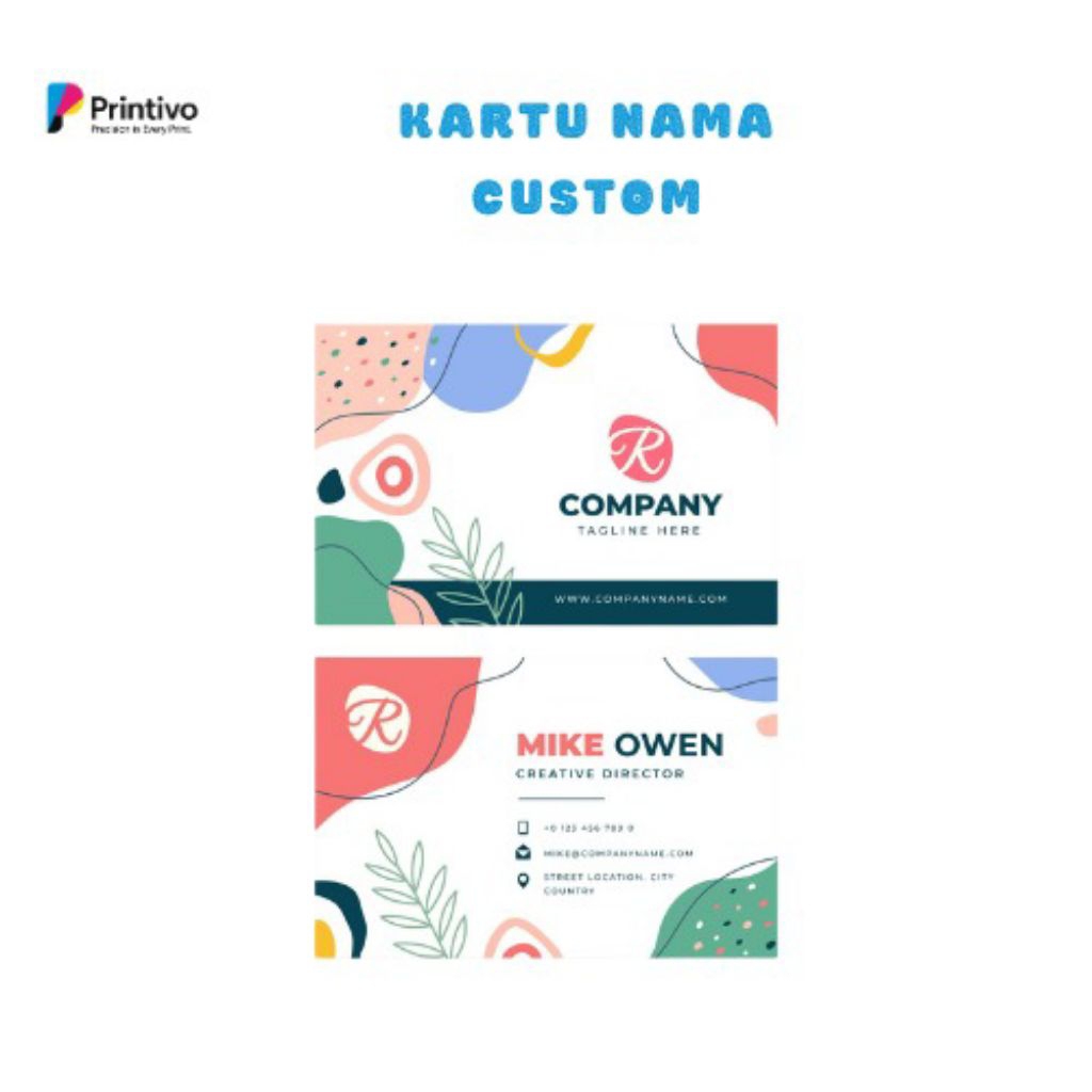 

Kartu Nama Custom - Desain Gratis & Cetak Premium (100pcs)